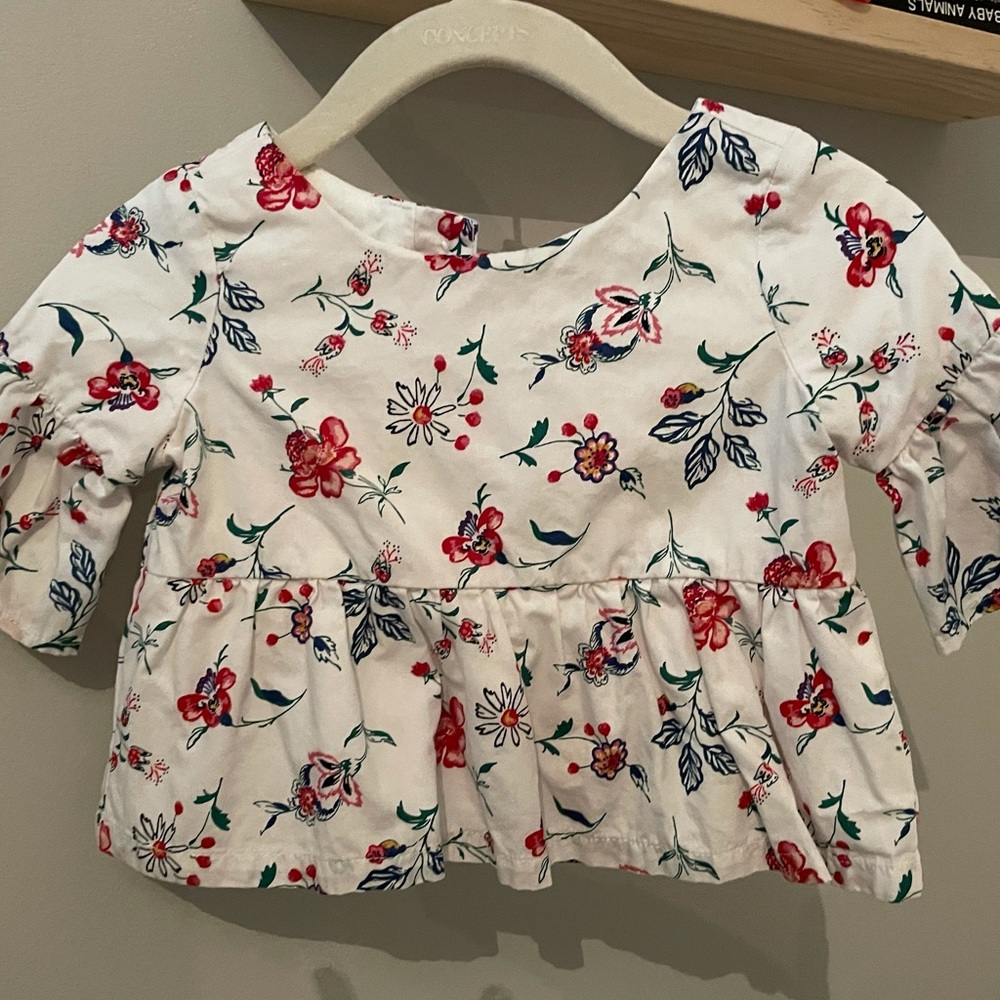 Janie and Jack baby girl shirt 6-12m